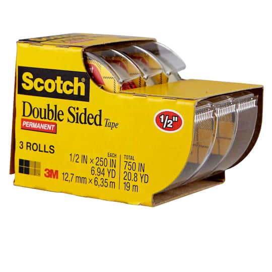 Scotch Double Sided Tape 3 Pack Scotch Double Sided Tape 3 Pack